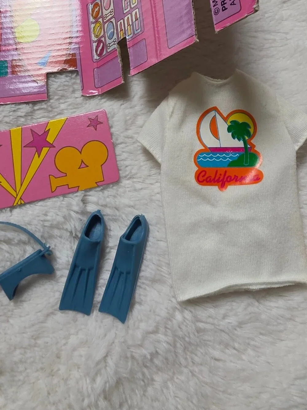 Vintage 1987 Barbie California Dream Surf n Shop Playset Box Accessories 4461